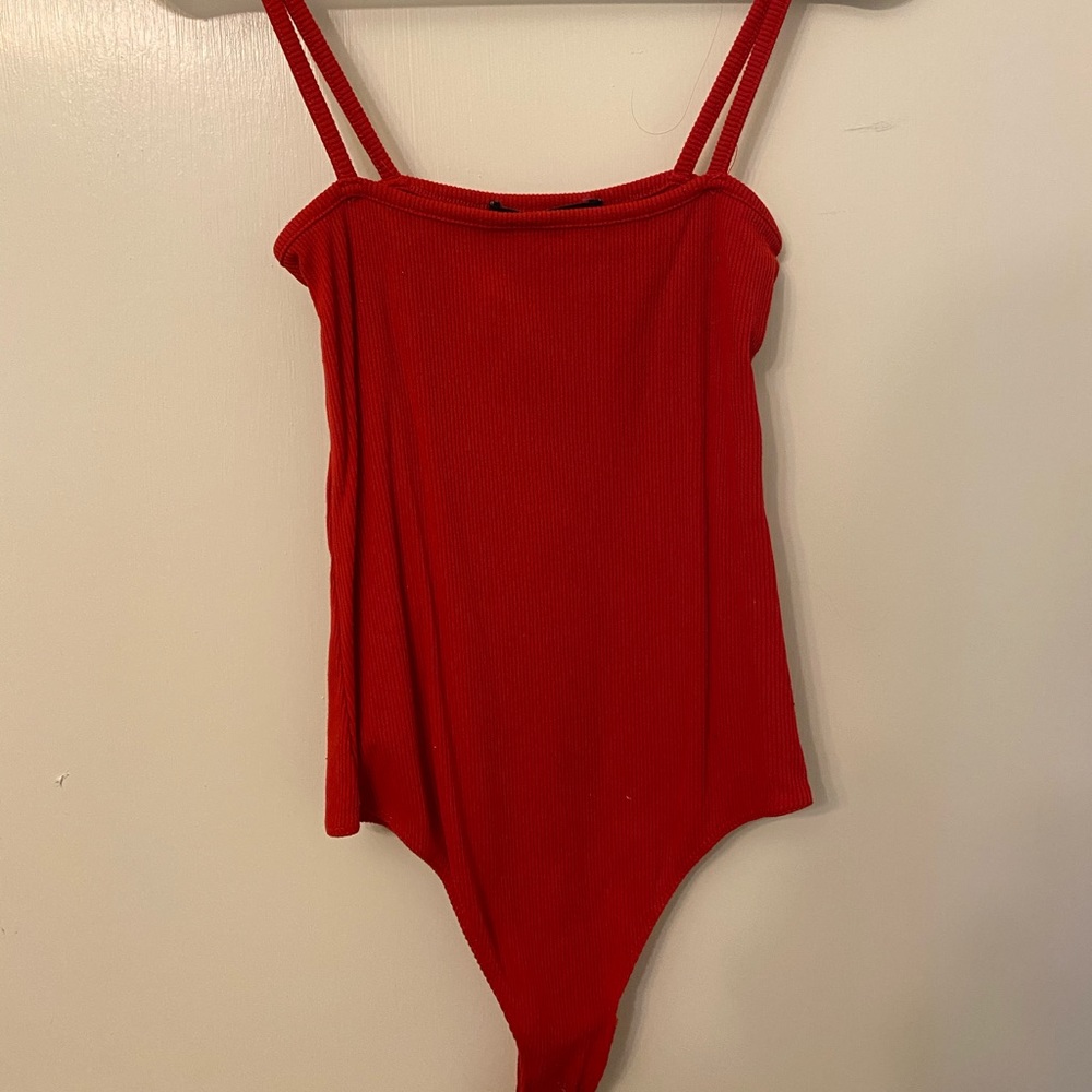Brandy Melville Red Bodysuit